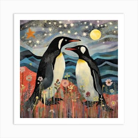 Bird In Nature Penguin 1 Art Print