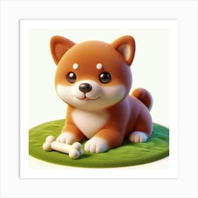 Shiba Inu 3 Art Print