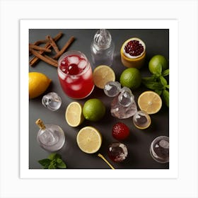 Default Ingredients For Cocktails In Unusual Combinations Aest 3 Art Print