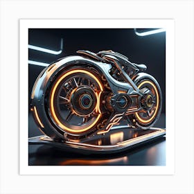 Futuristic Motorcycle 5 Art Print