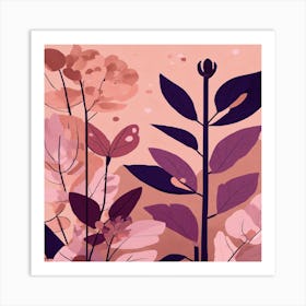 Abstract Floral Painting Art Print