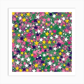 Confetti Stars Art Print