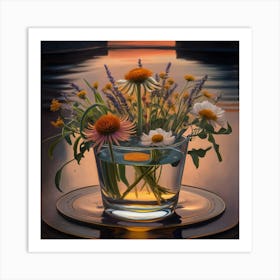 Herbal Elixir At Sunset Art Print