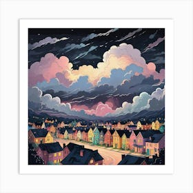 An Evening With Clouds Art (1) Art Print