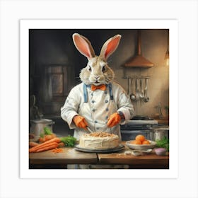 Chef Bunny 2 Art Print