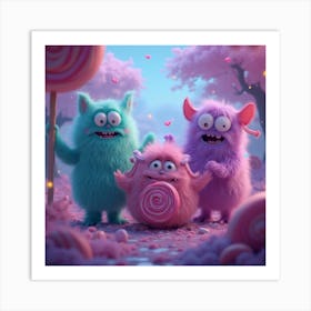 Monsters 2 Art Print