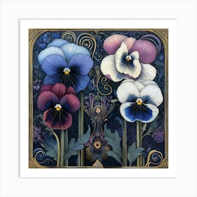 Pansies II Art Print