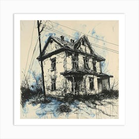 House In The Woods Art Print