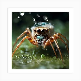 Leonardo Diffusion Xl A Majestic Arachnid Several Times Larger 0 (2) Upscayl 4x Realesrgan X4plus Anime Art Print