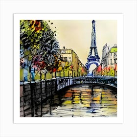 Paris Eiffel Tower Art Print