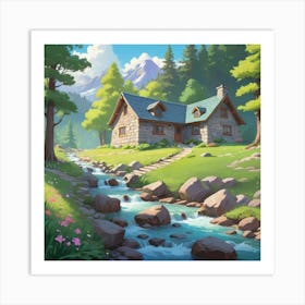 House In The Forest Art Print