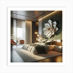 Modern Bedroom Design 4 Art Print