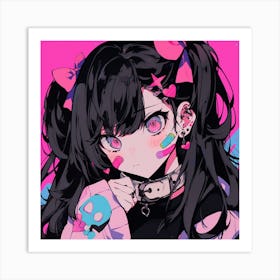 Anime Girl 7 Art Print