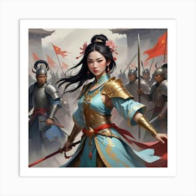 Chinese Warrior Art Print