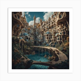 Anything Inspired By Dali, Escher, Gaudi 4 Art Print