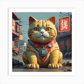 Chinese Cat 1 Art Print