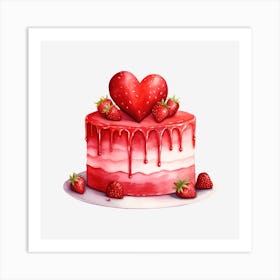 Valentine'S Day Cake 30 Art Print