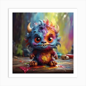 Monster Painting 1 Art Print