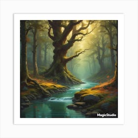 Tree In The Forest Art Print