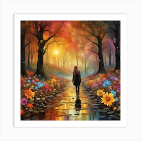 Walk In The Forest Art Print