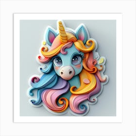 Unicorn 521 Art Print