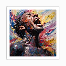 Screaming Man Art Print