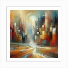 Abstract Cityscape 2 Art Print