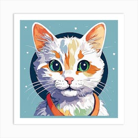 Portrait Of A Cat Art Print