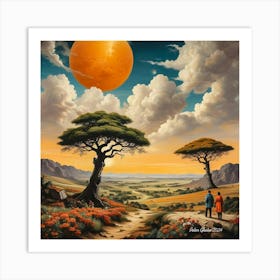 Land View by Peter Ghetu 2024 Art Print