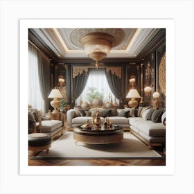 Royal Living Room Art Print