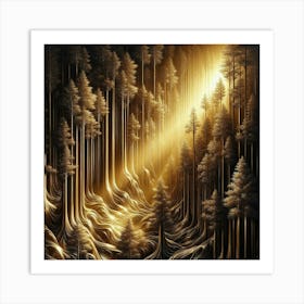 Forest Of Light 1 Art Print