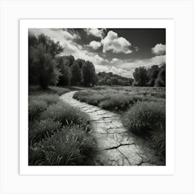 Path In The Grass Art Print