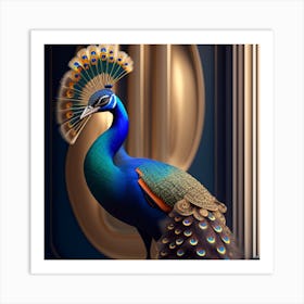 Peacock Art Print