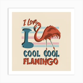 Cool Flamingo 1 Art Print