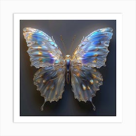 Glass Butterfly Art Print