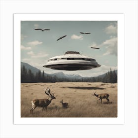Aliens In The Sky Art Print