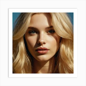 Blond Beauty Art Print