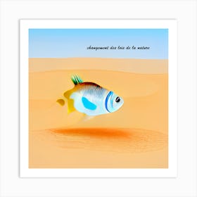 Fish In Desert Art Print