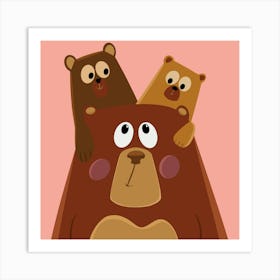 Mumma Bear Family Poster