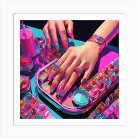 Nails Art Art Print