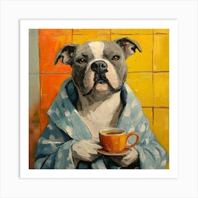 Pitbull Spa Day 13 Art Print