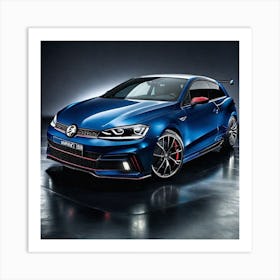 Volkswagen Golf R Art Print