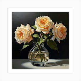 Default The Painting Flowers And Roses Is A Vibrant Depiction 1 (1) Art Print