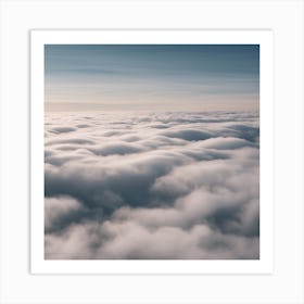 Aerial View Of Clouds Art Print