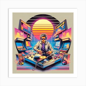 80s Dj Art Print