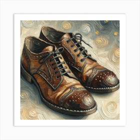 Dad's Shoes - Van Gogh Wall Art Art Print