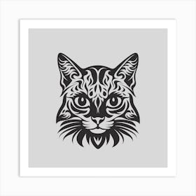 Tribal Cat Art Print