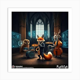 Night Fox Art Print