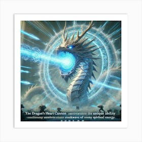 Dragons Heart Cannon Spirit Nova Art Print