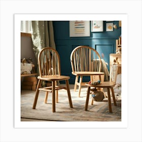 Kids Wood Store Style Wooden Windsor Kids Chairs (1) 2024 05 07t171526 Art Print